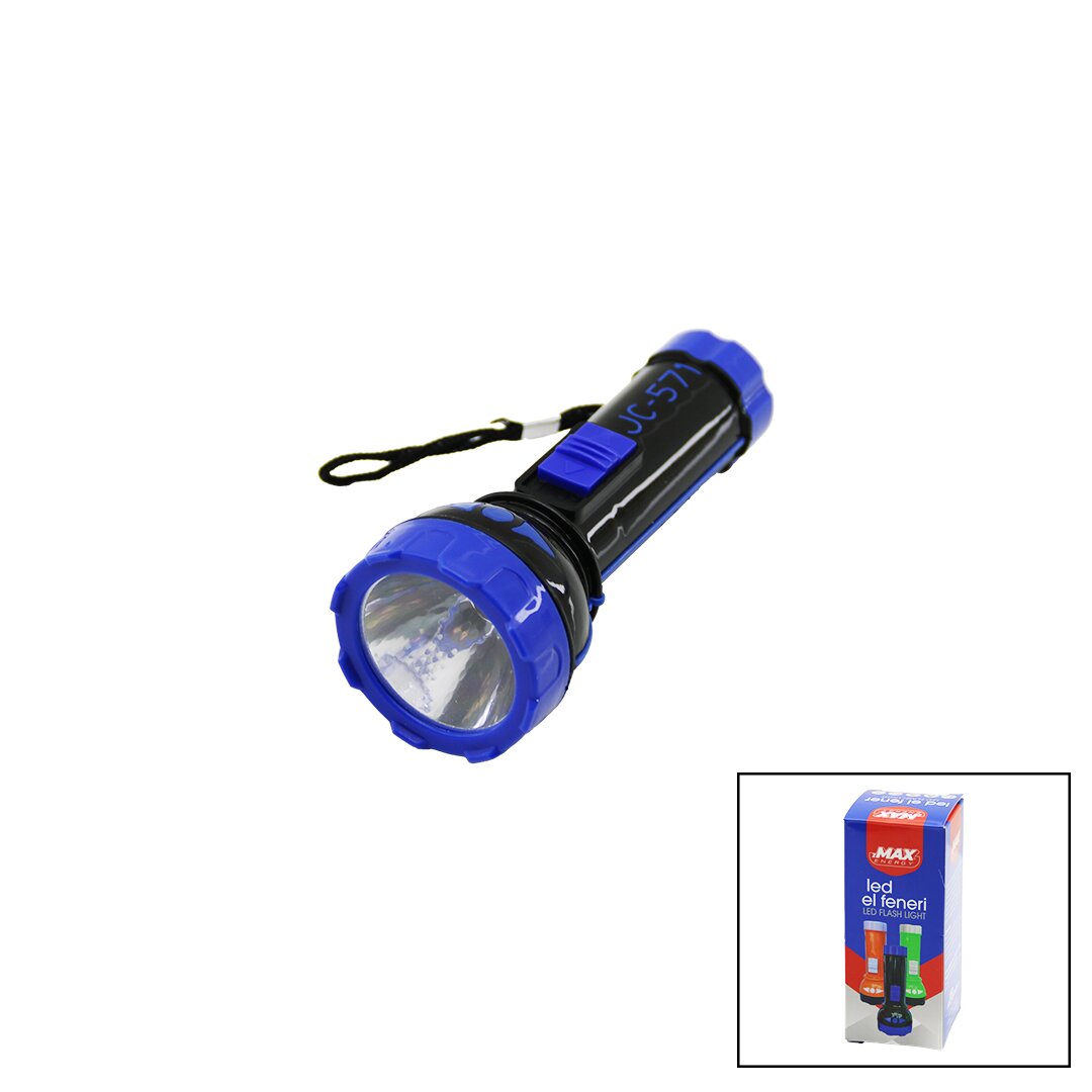 Pi̇lli̇   Mi̇ni̇=11.2cm  Led El Feneri̇  75lümen   Output: 1.5v   Renkli̇ Plasti̇k