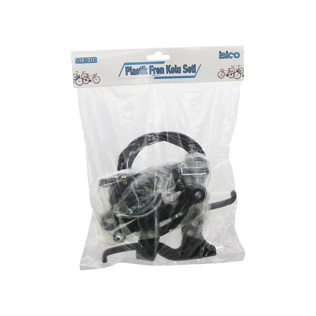 Plasti̇k Bi̇si̇klet Fren Takimi Set 2pcs Fren Kolu - 1pcs Fren Teli̇  - 4pcs Fren Mekani̇zma - Pabuç