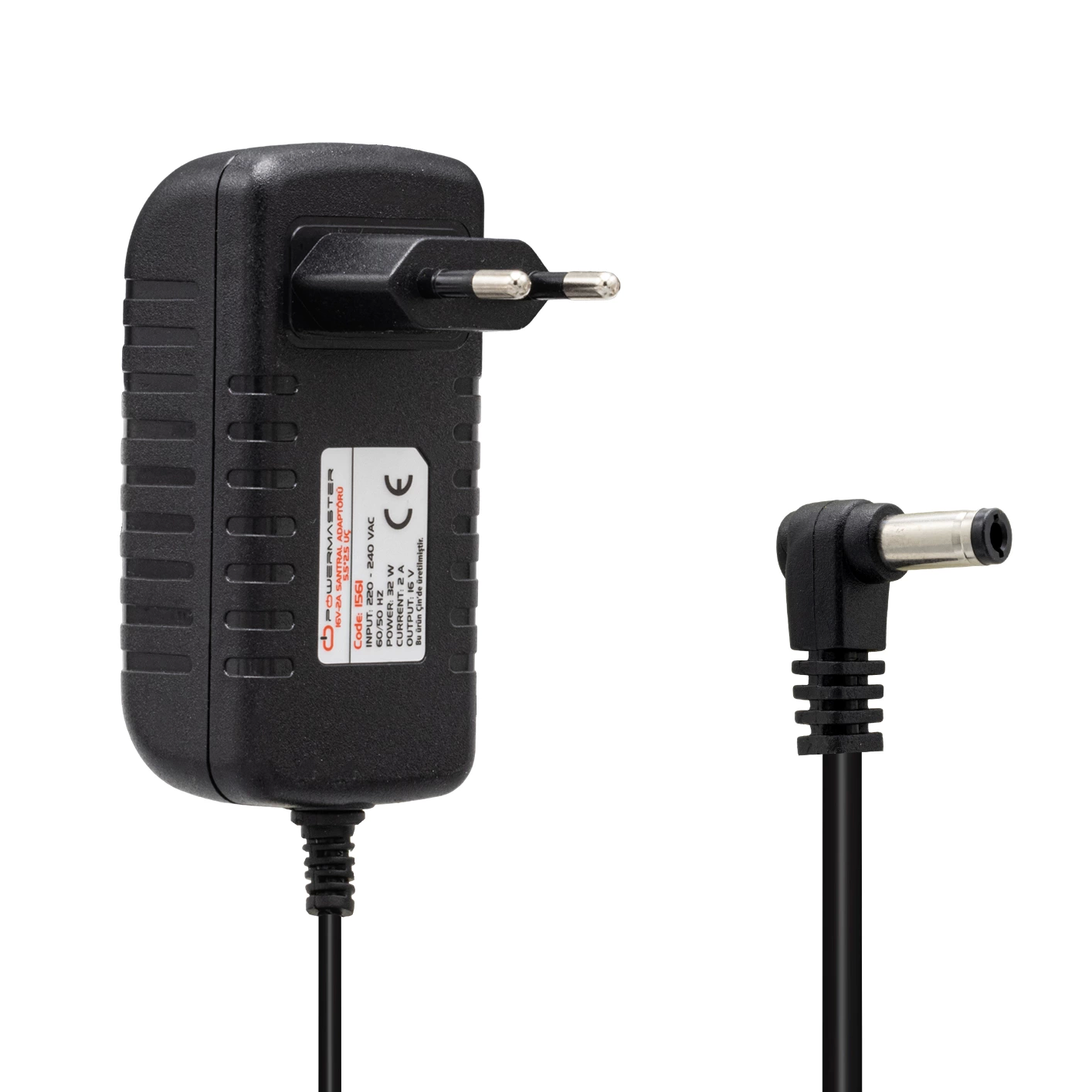 Pm-1561 16 Volt - 2 Amper 5.5*2.5 Mm Uçlu Santral Power Jacklı Adaptörü