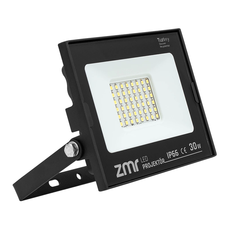 Pm-22585 30 Watt - 220 Volt 6500k Ip66 150* Işık Açısı Siyah Slim Kasa Led Projektör