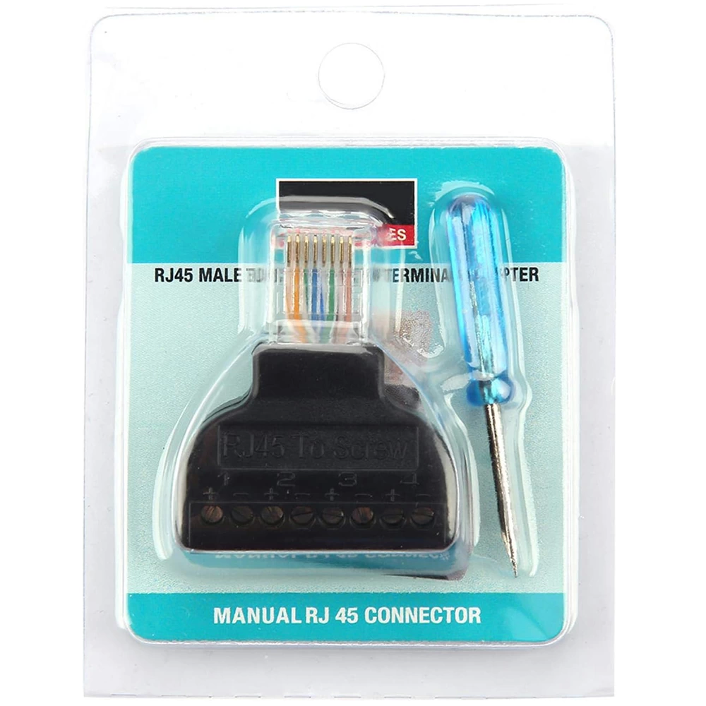 Pm-24267 Rj45 To 8 Pin Screw Terminal Çevirici