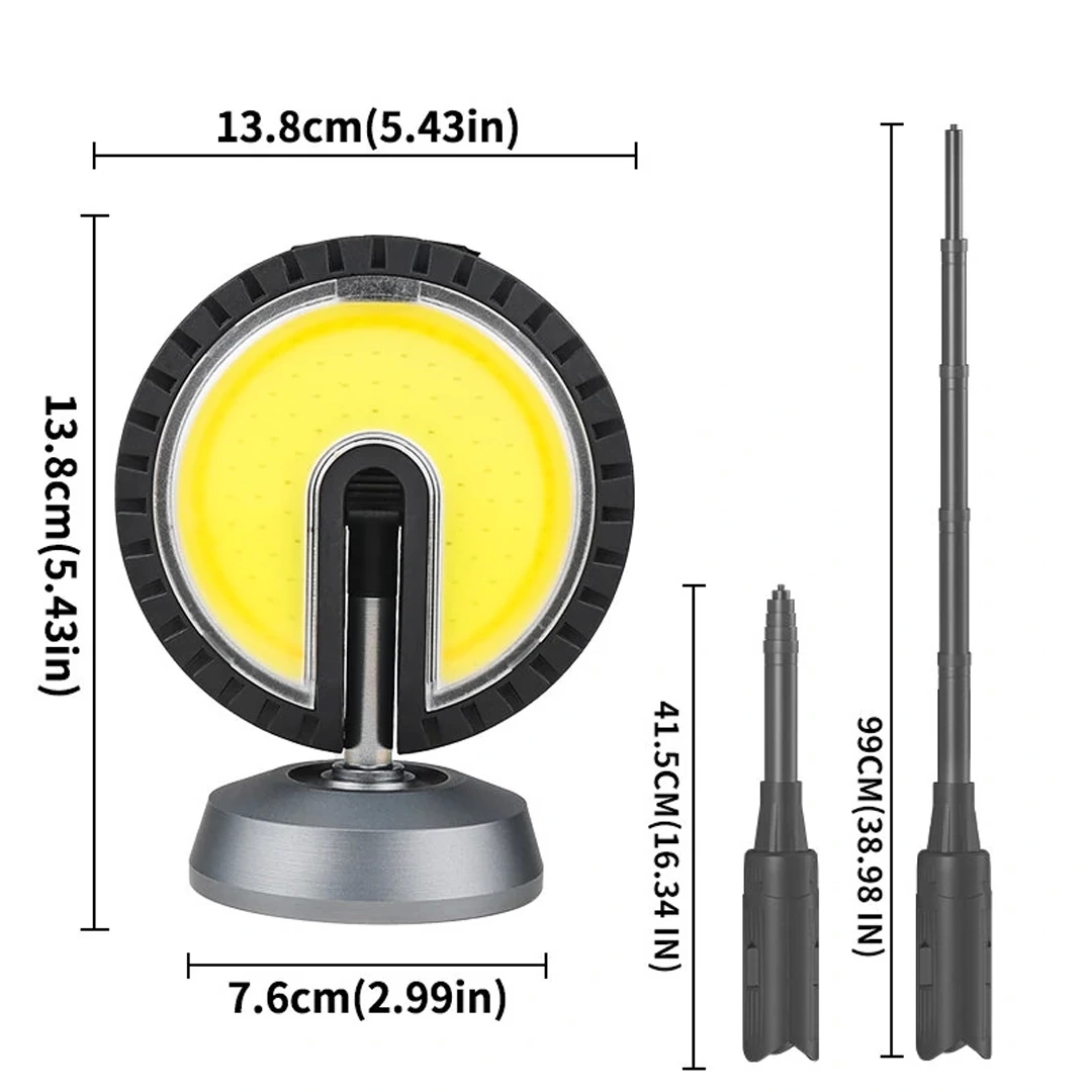 Pm-24564 25 Watt Usb - Type-c Girişli Cob Ledli Tek Yönlü 180 Derece Solar Çalışma Lambası