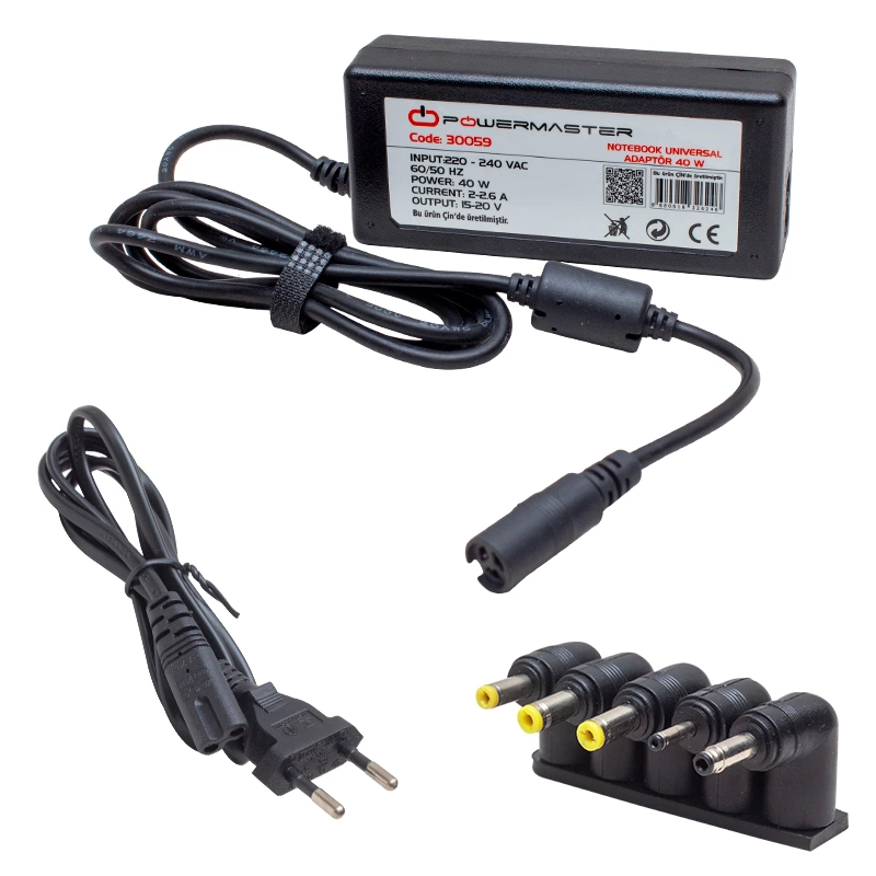 Pm-30059 15 Volt - 20 Volt Arası 40 Watt Unıversal Notebook Adaptör