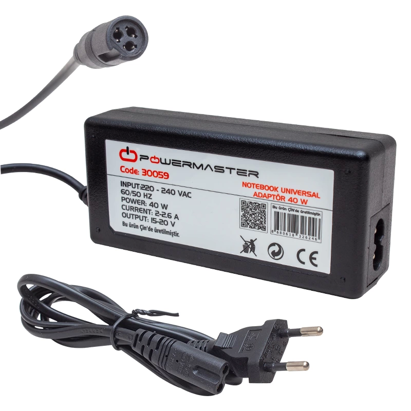 Pm-30059 15 Volt - 20 Volt Arası 40 Watt Unıversal Notebook Adaptör