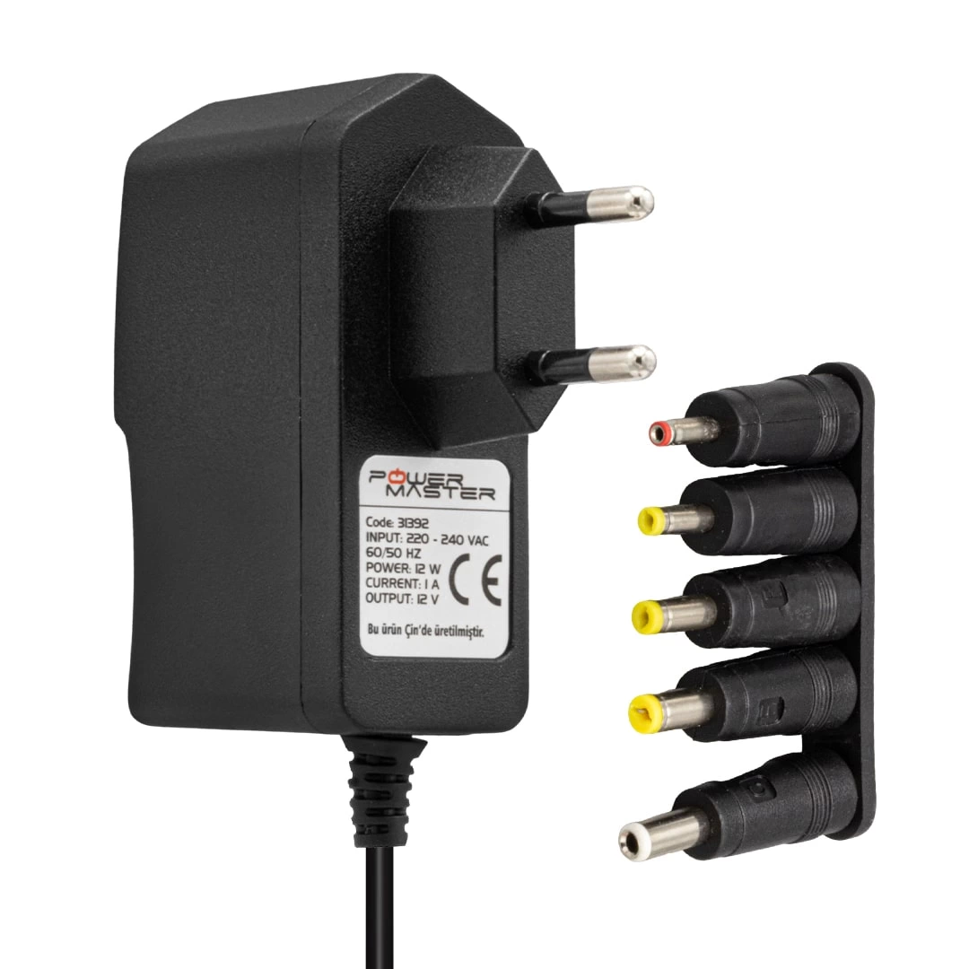 Pm-31392 12 Volt - 1 Amper 4 Uçlu Priz Tipi Adaptör