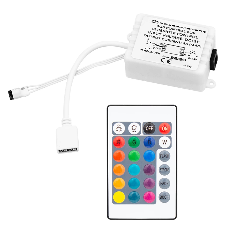 Pm-32120 12 Volt - 6 Amper 24lü Kumandalı Rgb Led Kontrol Devresi