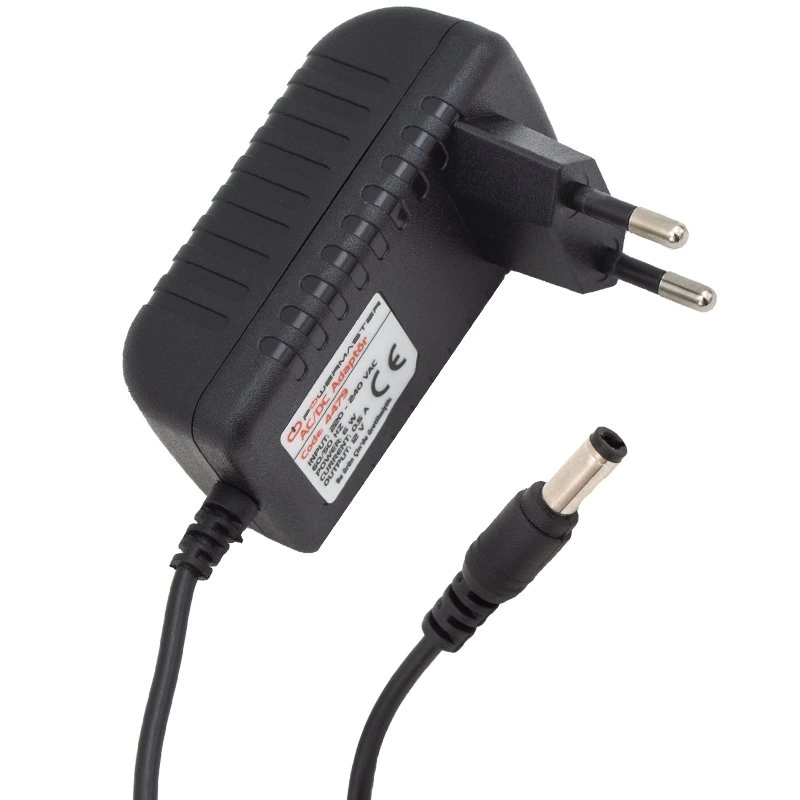 Pm-4479 12 Volt - 0.5 Amper 5.5*2.5 Mm Uçlu Plastik Kasa Priz Tipi Adaptör