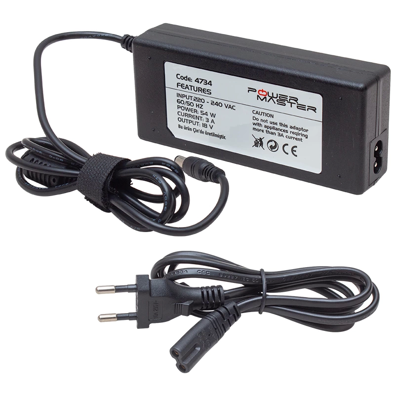 Pm-4734 18 Volt - 3 Amper 5.5*2.5 Mm Uçlu Santral Adaptörü