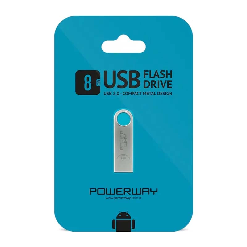 Powerway 8 Gb Metal Usb 2.0 Flash Bellek