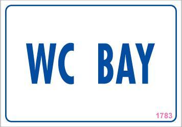 WC Uyarı Levhası 17,5x25 KOD:1783