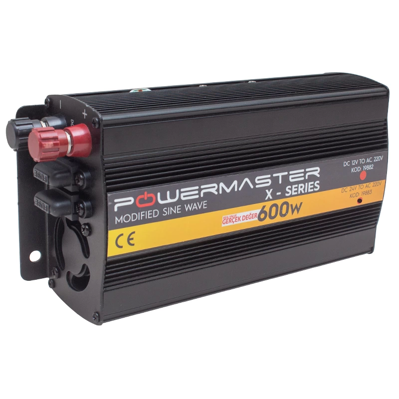 Pwr600-24 Tek Dijital Ekran 24 Volt - 600 Watt Modıfıed Sınus Wave Inverter