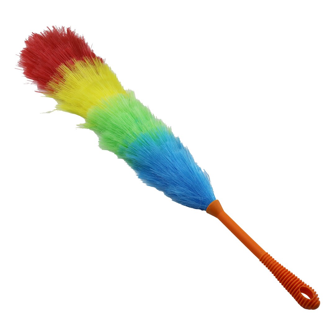 Renkli̇ Naylon Killi  Toz Alma Püskülü  Püskül=43.5 Cm + Renkli̇ Kalin Plasti̇k Sap=18.5cm = 62cm Brkt-910231