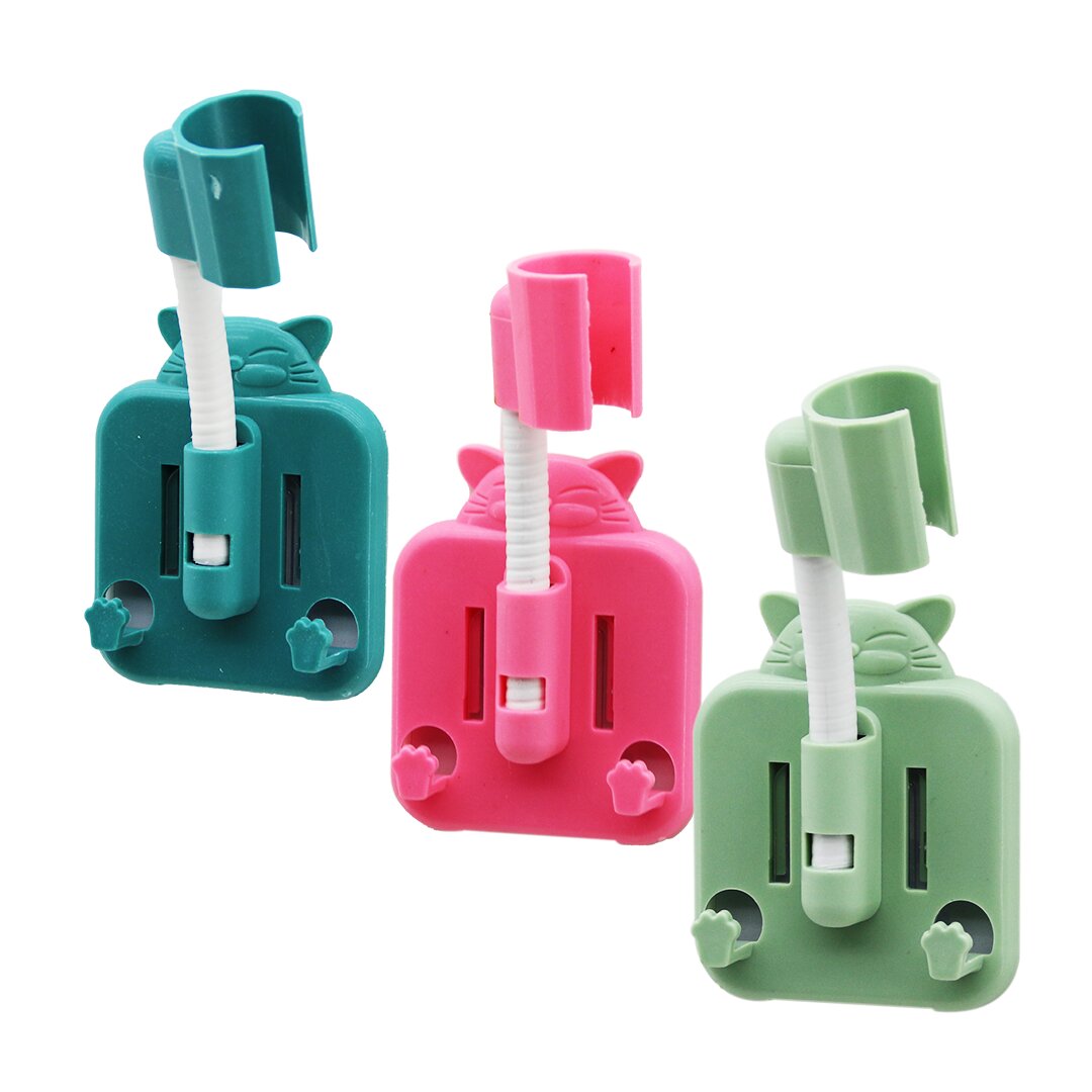 Renkli plastik - oturan kedi figürlü  duş askisi  4 yön oynar başlik