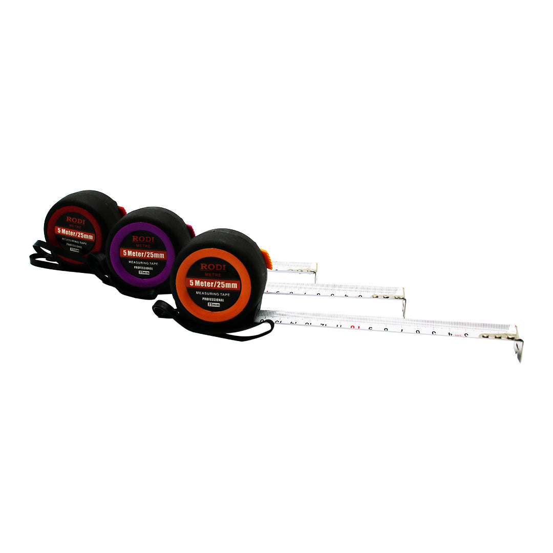 Rodi 5mtx25mm Otomati̇k Frenli̇ şeri̇t Metre