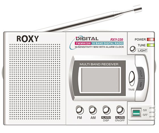 Roxy Rxy-330 10 Bant Digital Göstergeli Pilli Radyo  