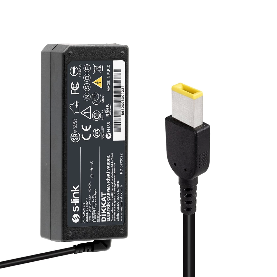 S-lınk Sl-nba14 20 Volt 3.25 Amper 65 Watt Ibm Lenovo Notebook Adaptör