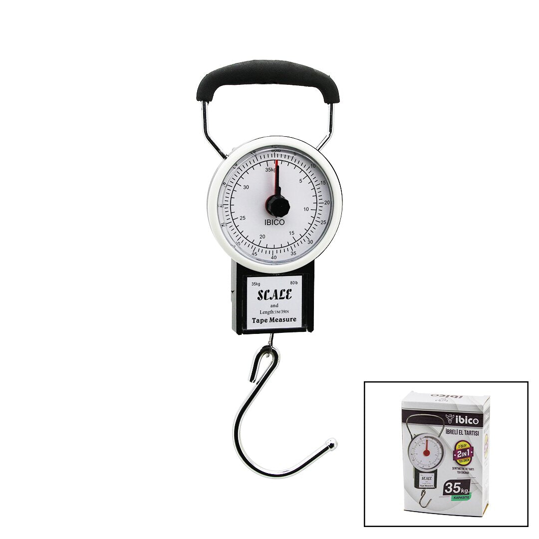 SCALE 2İN1 İBRELİ KANTAR - METRE