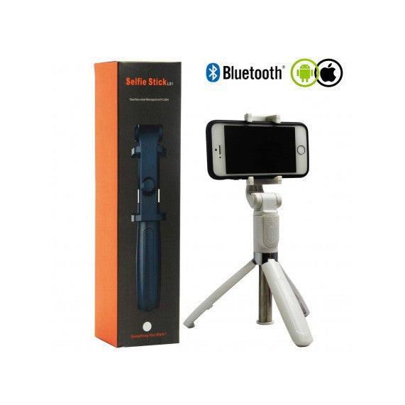 Selfie Stick L01 Bluetooth Kumandalı Selfie Çubuğu Tripod Monopod (4620)