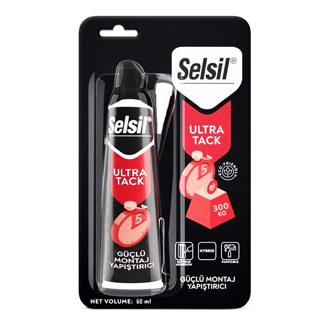 Selsi̇l Montaj Yapiştirici Beyaz Ultra Tack 60ml