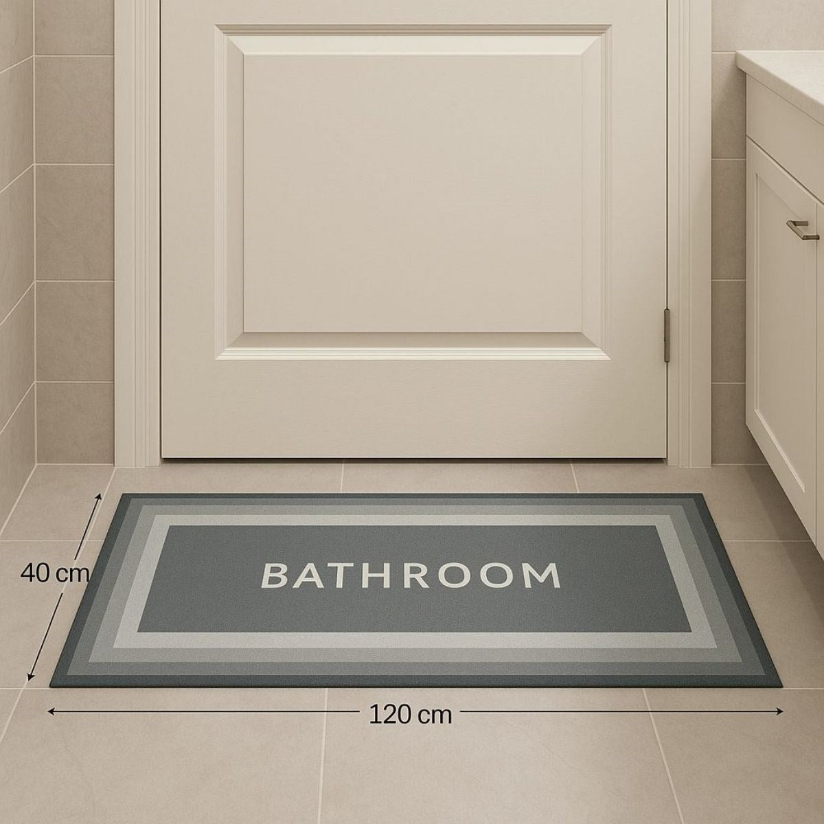 Sıhırlı Süper Su Emıcı Kaymaz Tabanlı Uzun Paspas 40*120 Cm