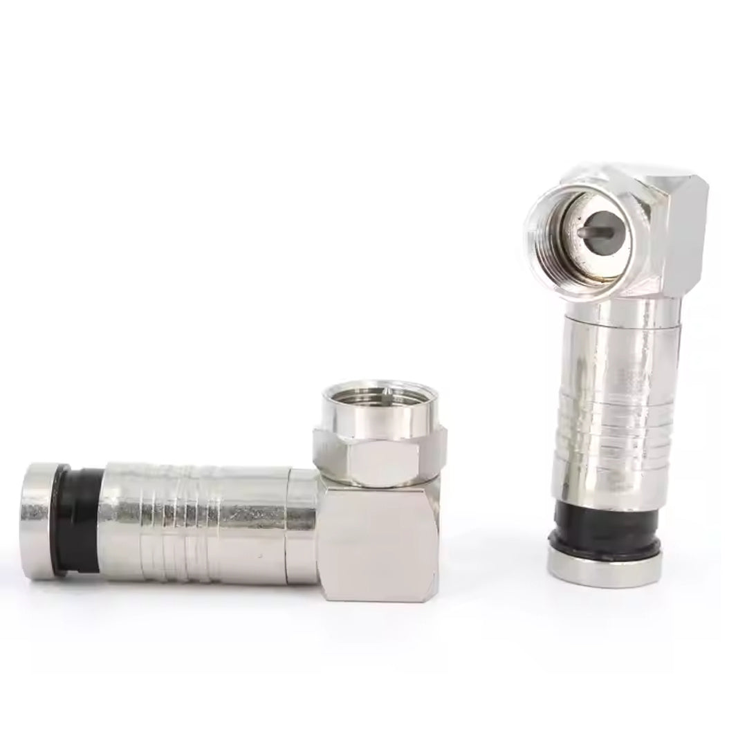 Плотный разъем Rg6/u6 L-типа Twist F 