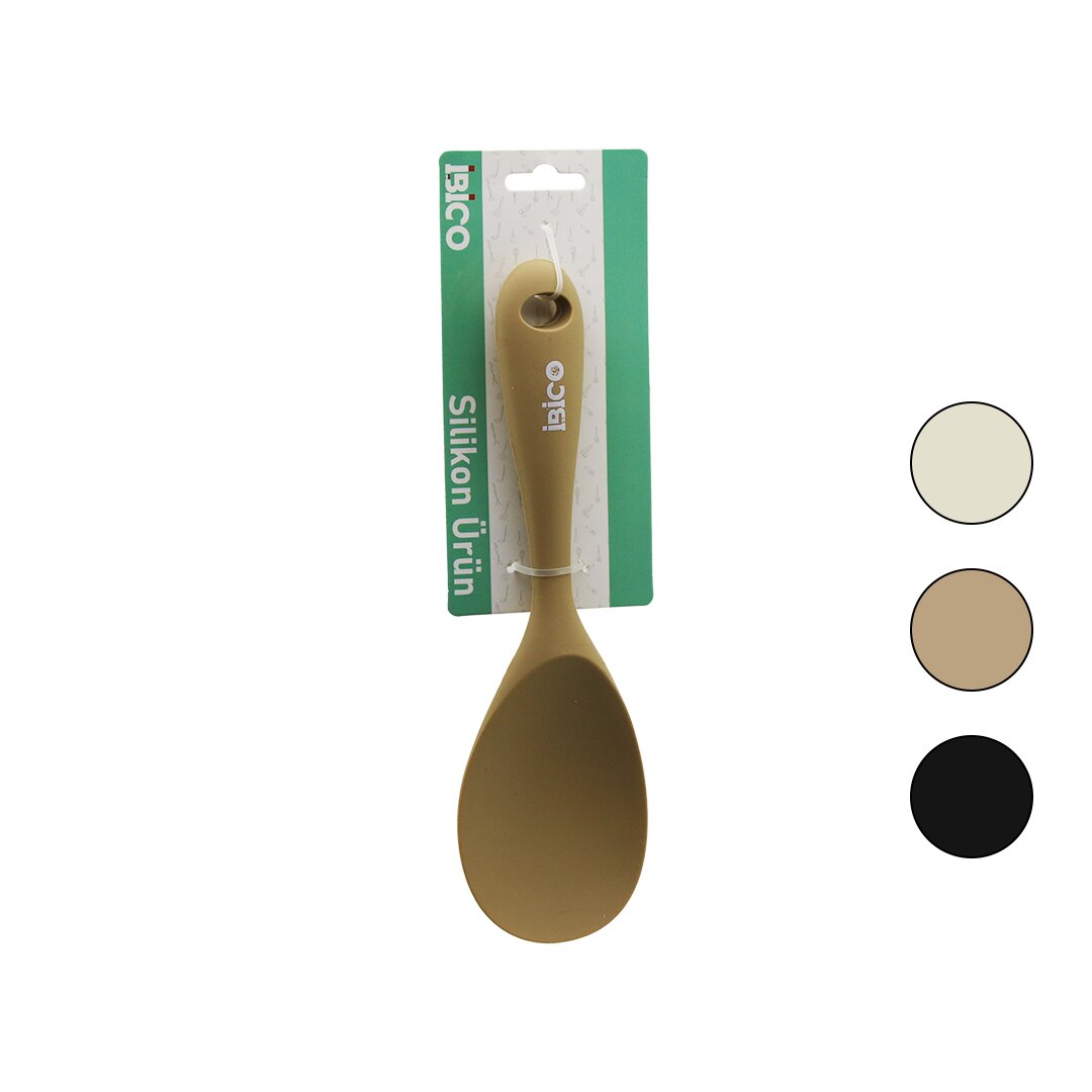 Si̇li̇kon - Renkli̇ Pi̇lav Servi̇s Kaşik 22cm