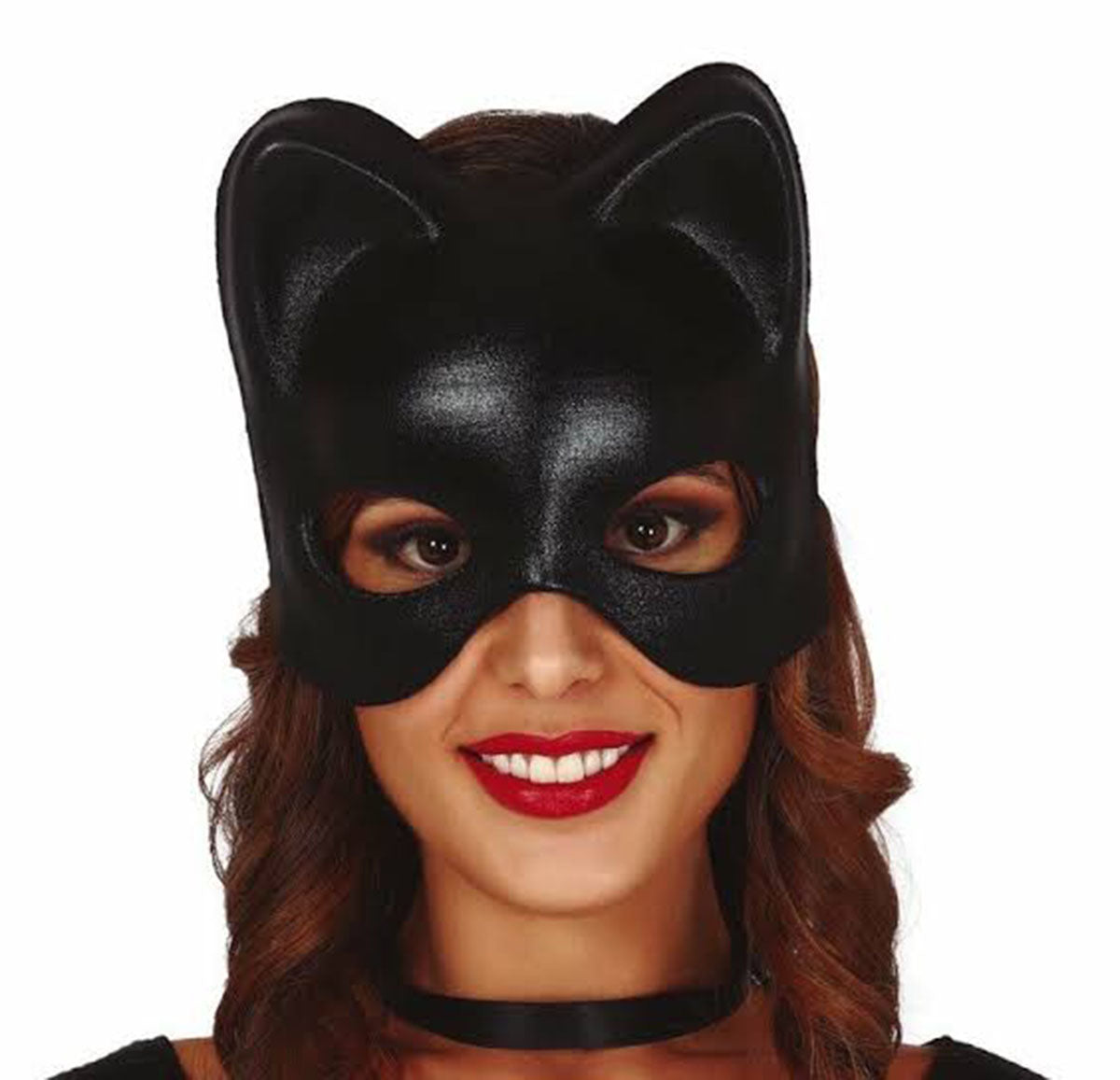 Sıyah Derı Görünümlü Kedı Maskesı – Cosplay &amp;amp;amp; Maskelı Balo