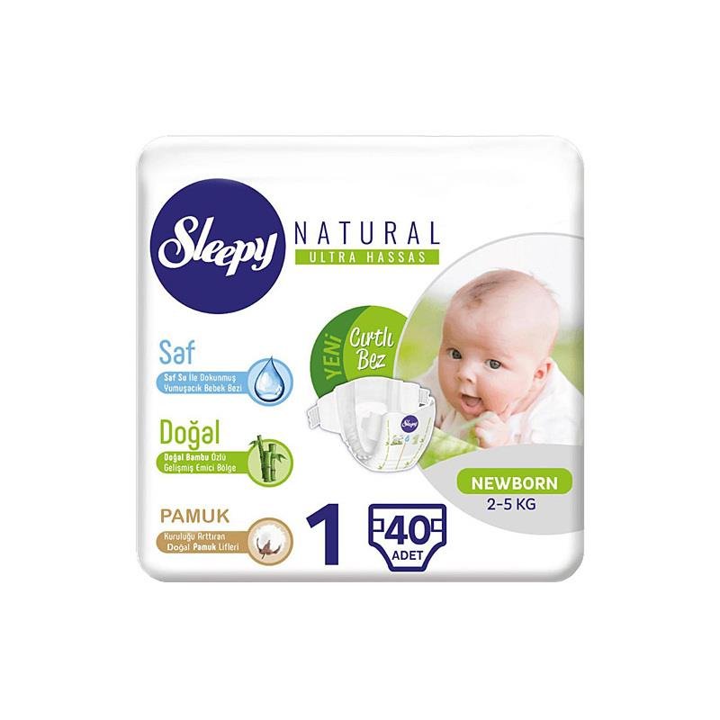 Sleepy Bebek Bezi No:1 2-5 Kg 40 lı x 5 Adet