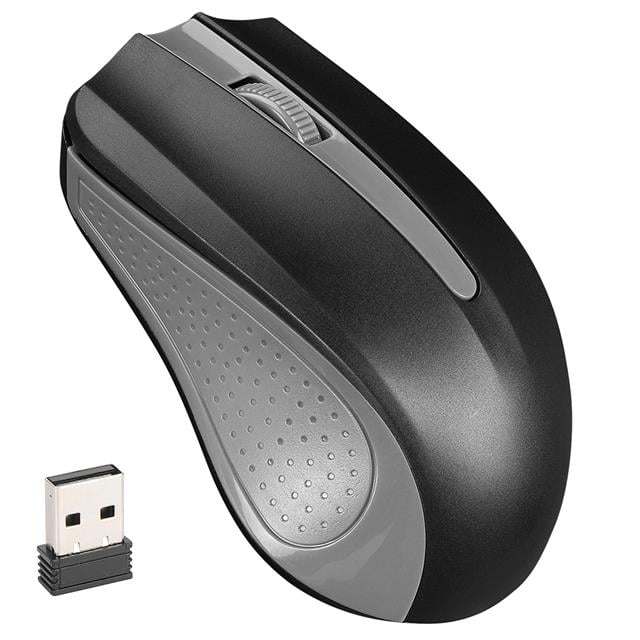 SM-537 USB Siyah-Gri 2.4Ghz 1600DPI Kablosuz Optik Mouse 5 Metre Menzilli