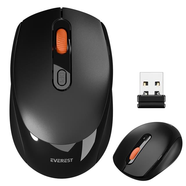 SMW-87 USB Siyah 2.4Ghz 1600DPI Kablosuz Mouse
