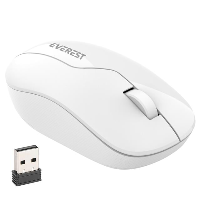 SMW-973 USB Beyaz 2.4Ghz 1200DPI Kablosuz Optik Mouse 5 Metre Menzilli