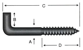 Şofben Çivisi No 1 / 5.8x50 - 10 Adet