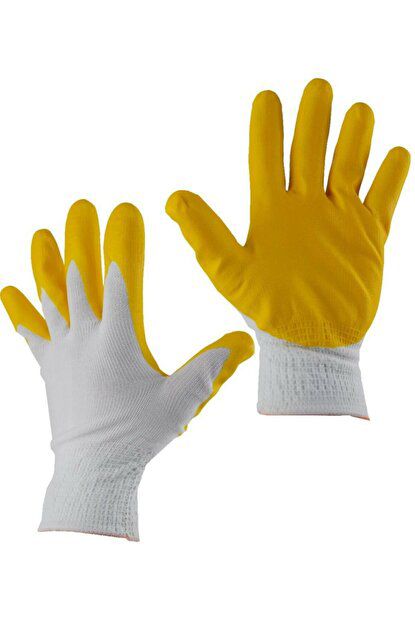 Soft Sari Poşetli̇ İşçi̇ Eldi̇veni̇ No-10xl