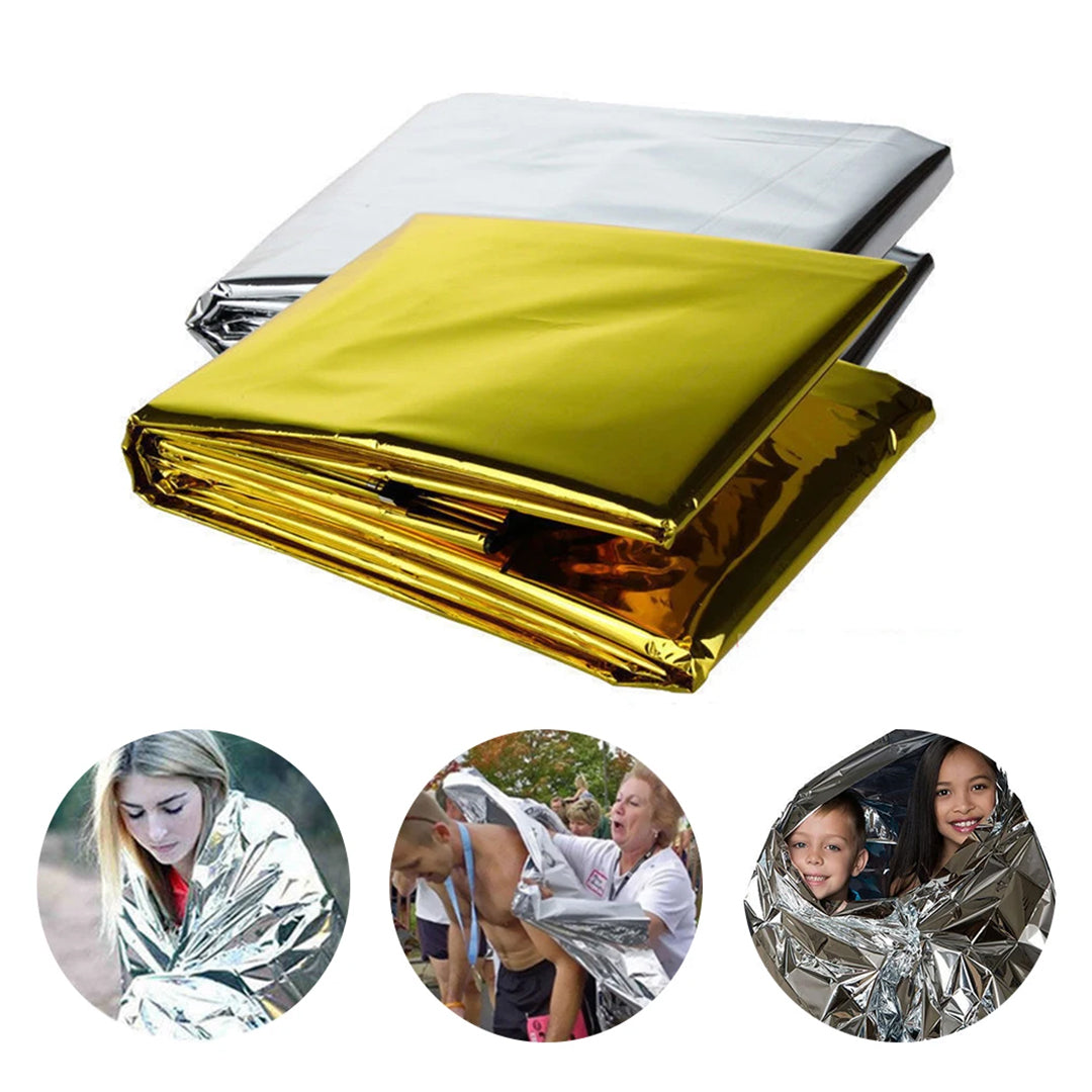 Soğuk Ve Sicak Tutan çi̇ft Tarafli Gold  Aci̇l Durum Battani̇yesi̇
