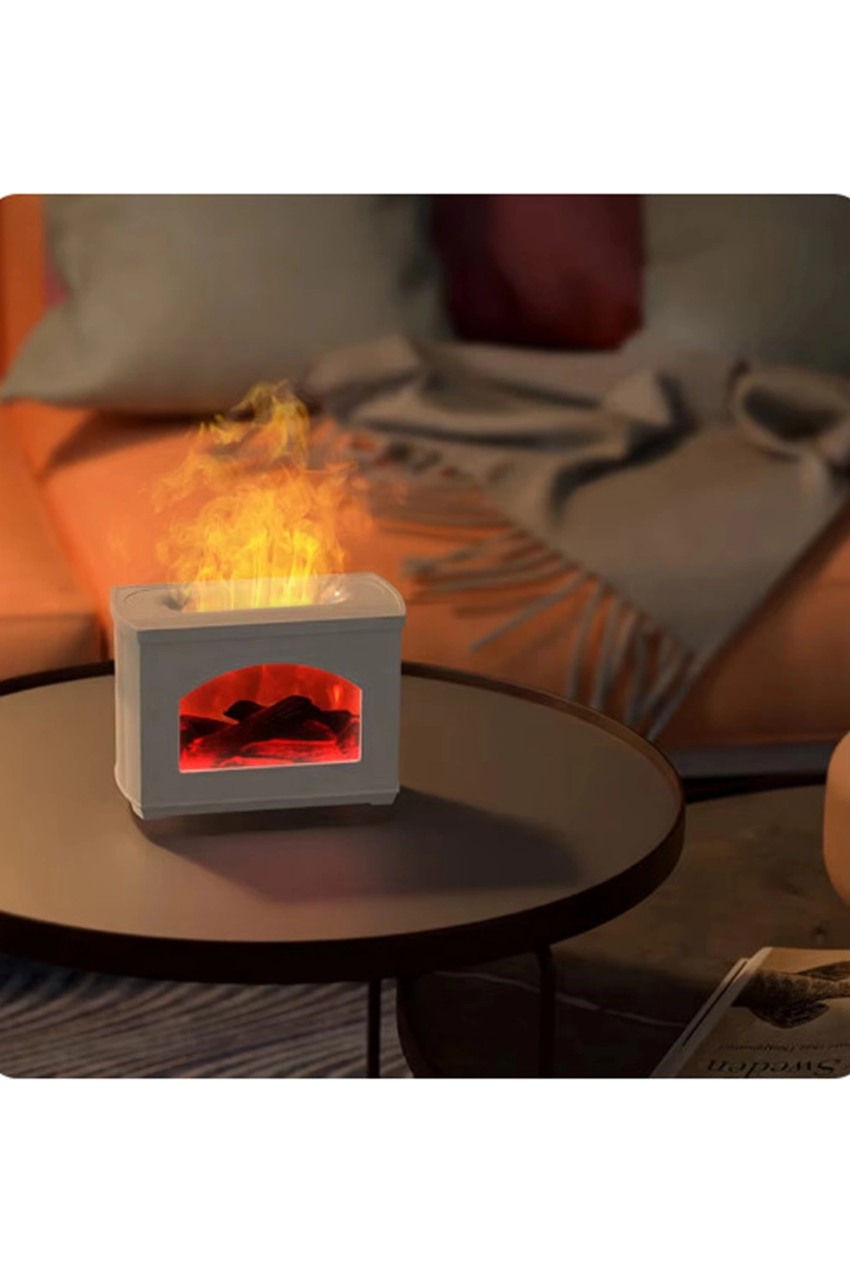 Şömine Hava Nemlendirici Aromatik Oda Kokusu 270 Ml Difüzörü Buhar Makinası