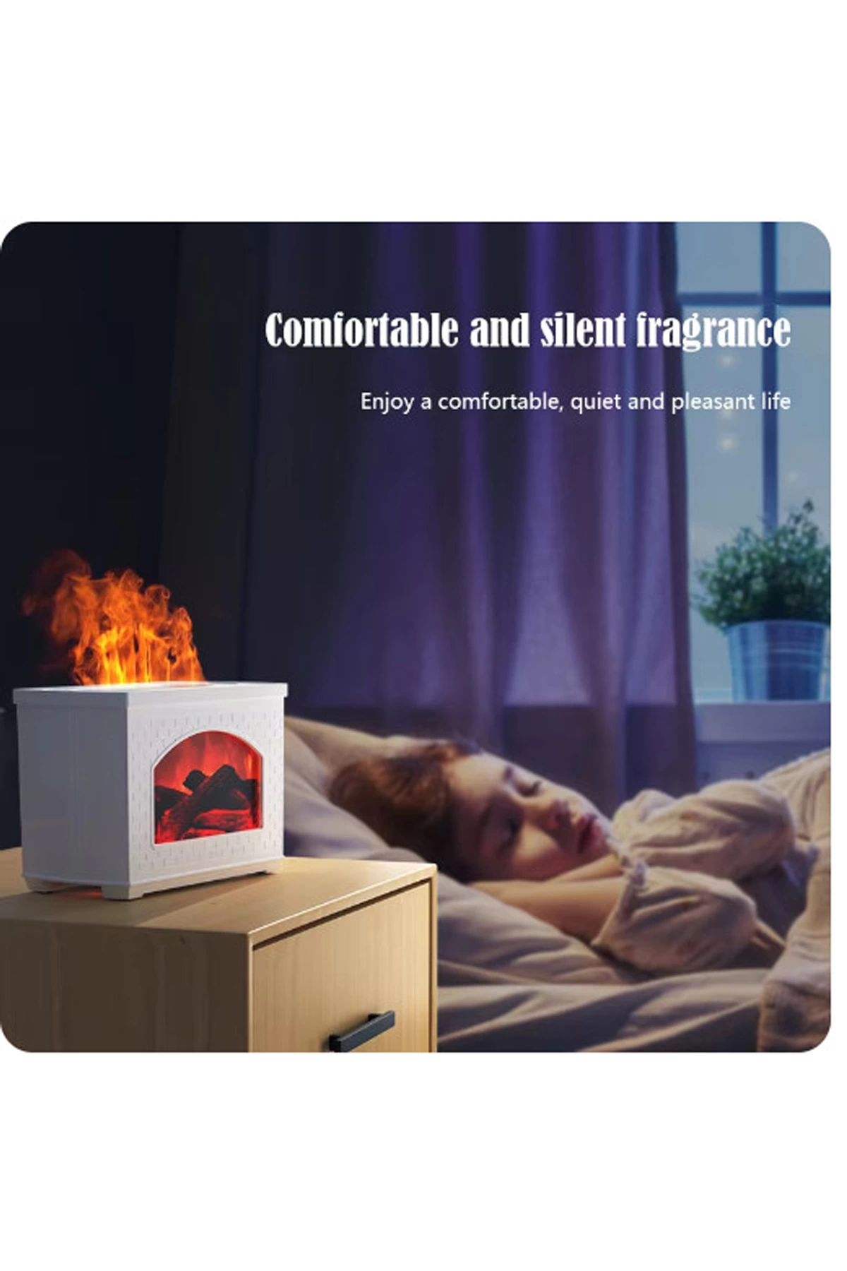 Şömine Hava Nemlendirici Aromatik Oda Kokusu 270 Ml Difüzörü Buhar Makinası