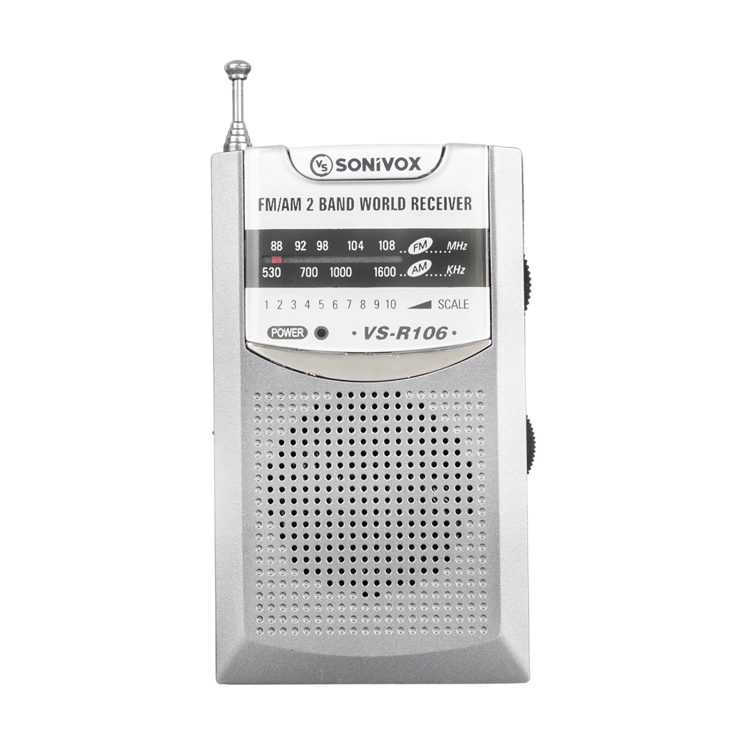 Sonıvox Vs-r106 Gri Renk Cep Tipi Analog Fm Radyo