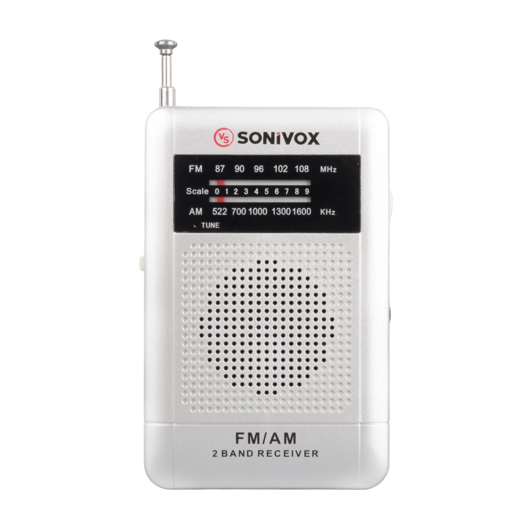 Sonıvox Vs-r115 Gümüş Renk Cep Tipi Analog Fm Radyo