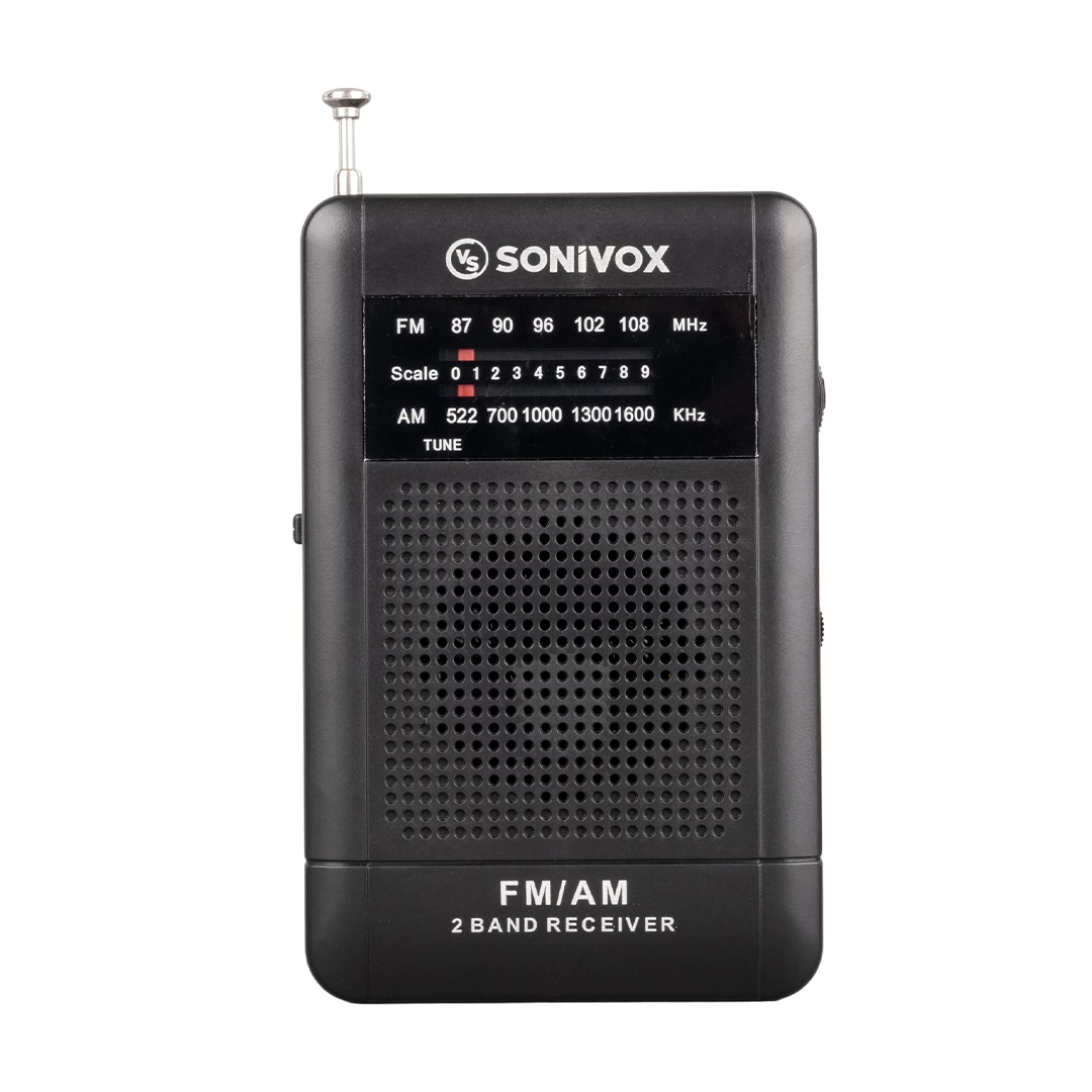 Sonıvox Vs-r115 Siyah Renk Cep Tipi Analog Fm Radyo