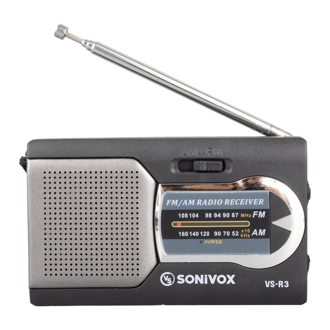 Sonıvox Vs-r3 Siyah Renk Cep Tipi Analog Fm Radyo