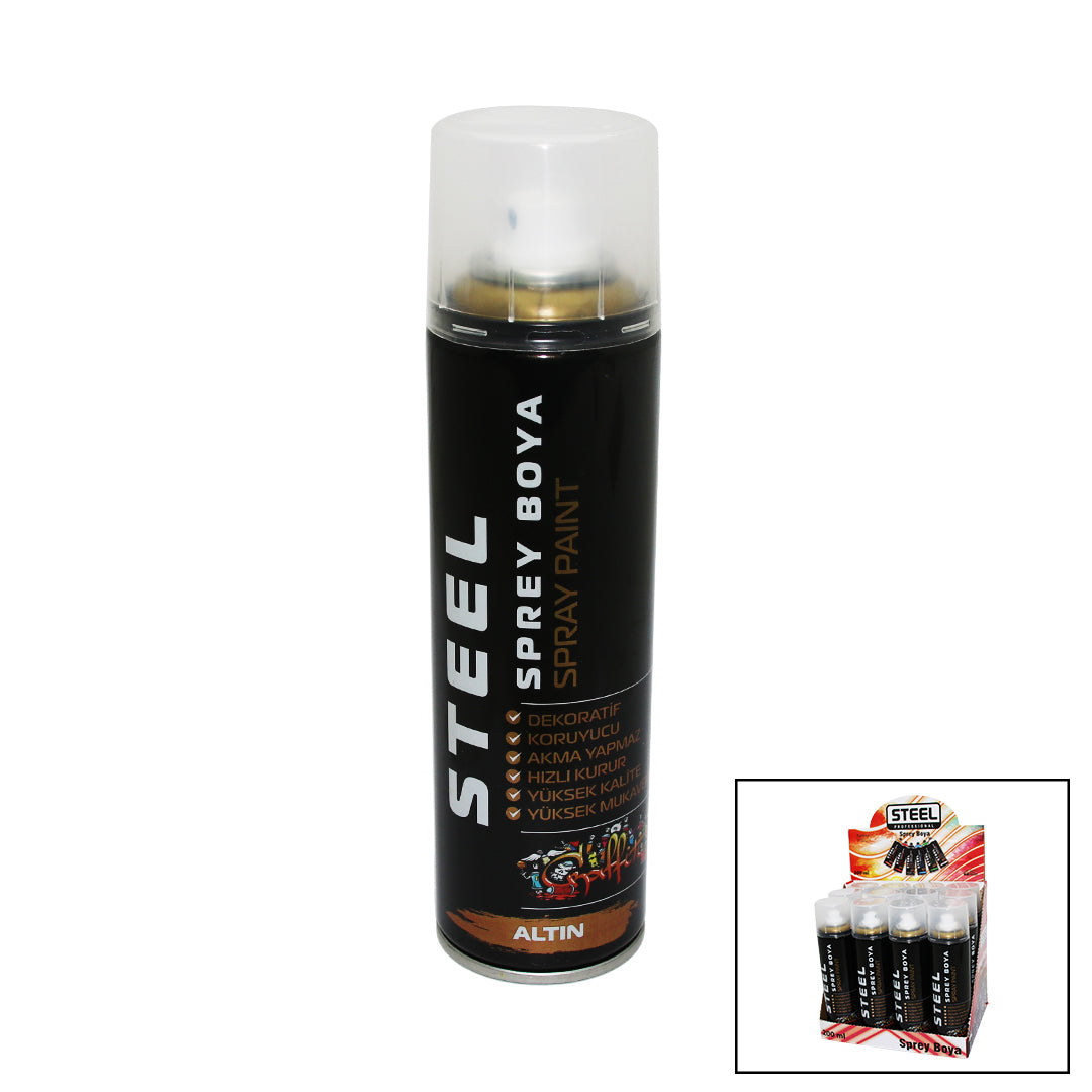 Steel Altin Yaldiz Sprey Boya 200ml