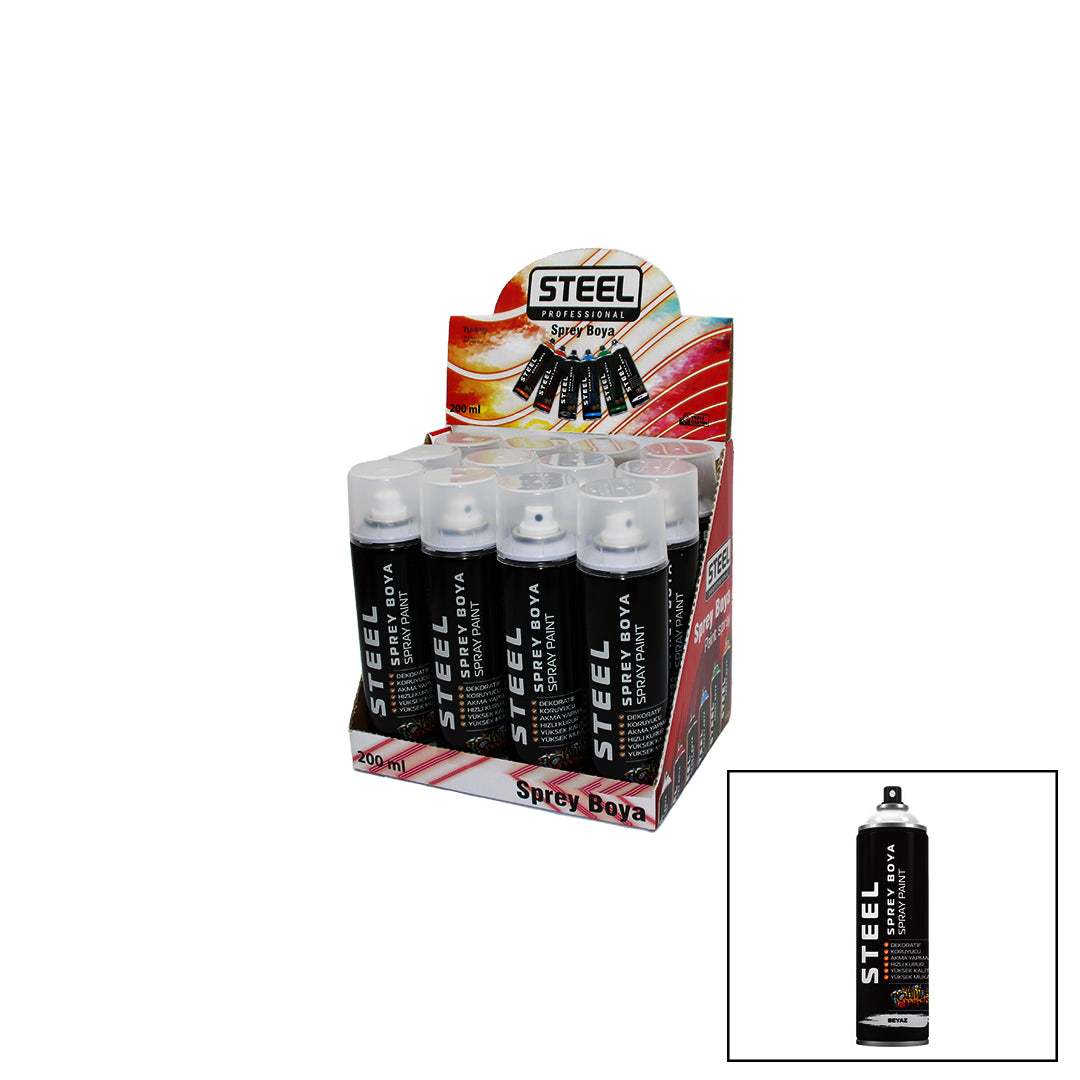 Steel Ck-4671 Beyaz Sprey Boya 170gr