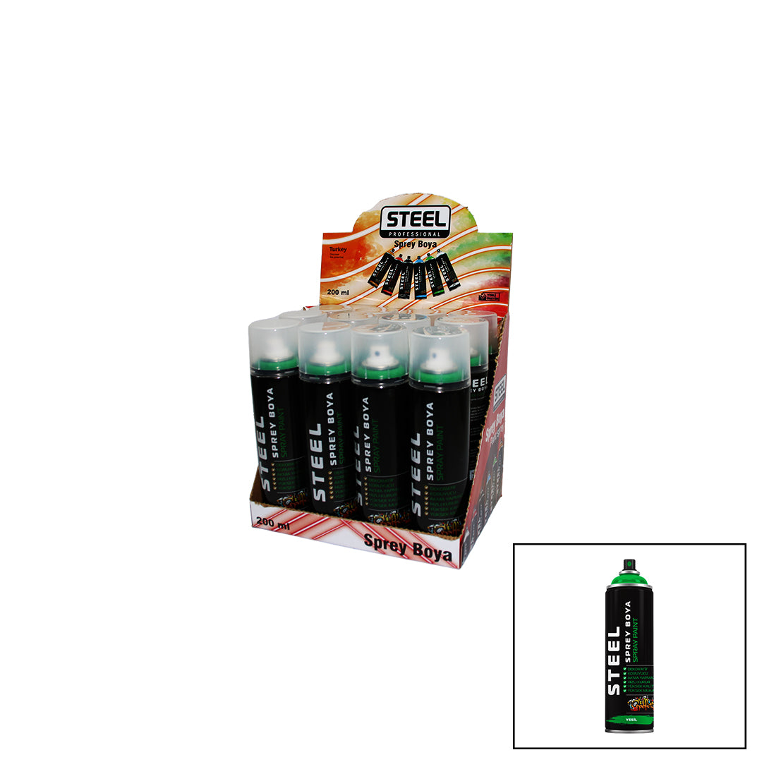 Steel Yeşi̇l Sprey Boya 200ml