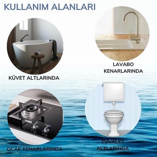 Su Sızdırmaz  Banyo Mutfak Lavabo Küvet İzolasyon Şerit Bant