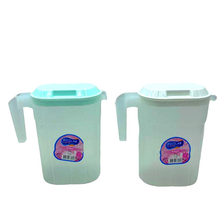 Sürahi̇ şeffaf Plasti̇k Renkli̇ Kapak