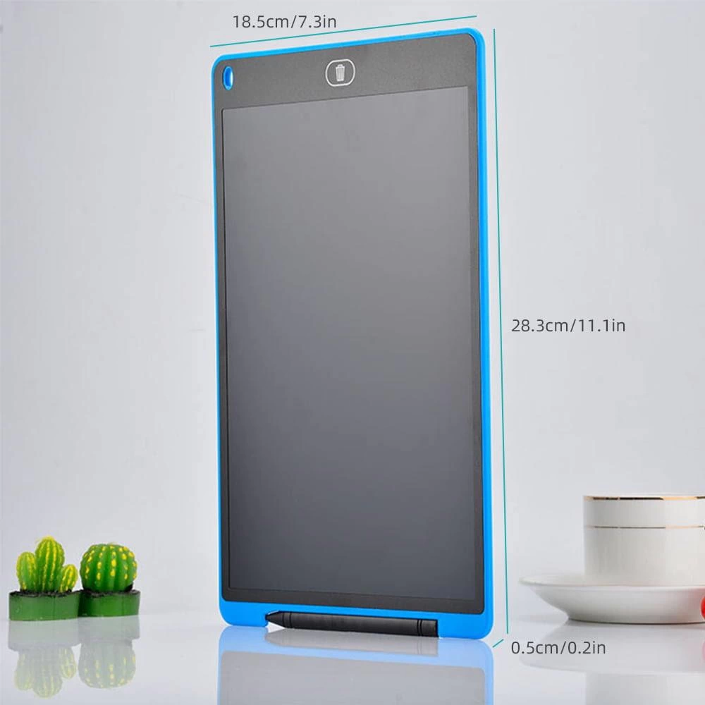 T12 Mavi Writing Tablet Lcd 12 Inç Dijital Kalemli Çizim Yazı Tahtası
