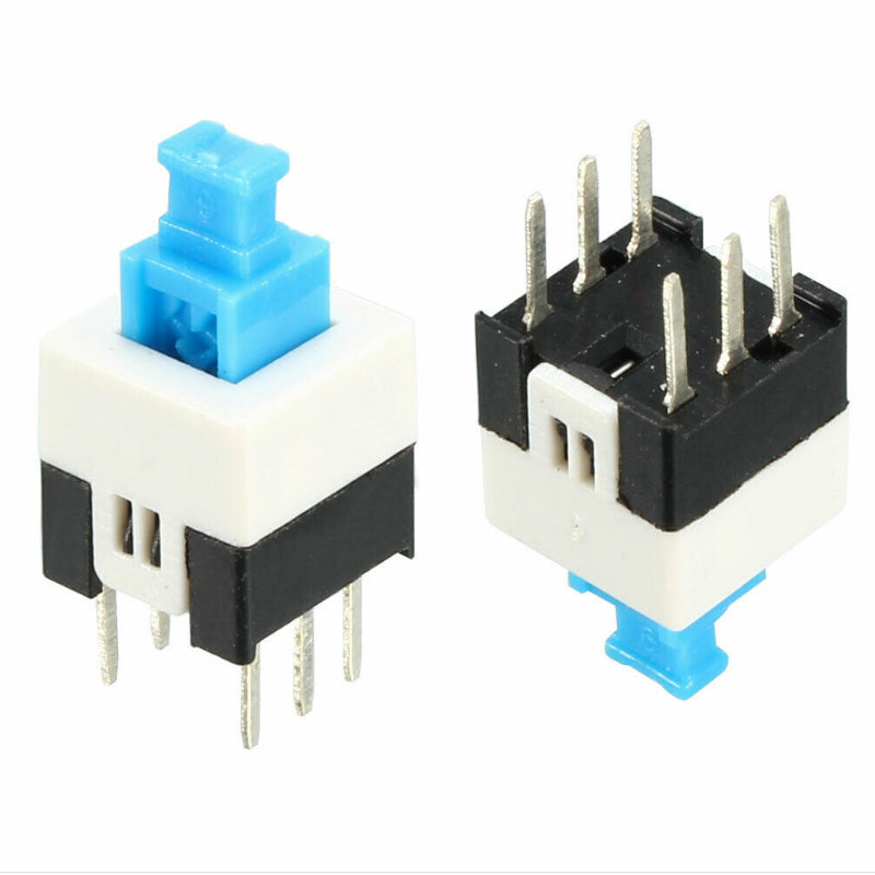 Tactıle Push Button On/Off Anahtarlı Switch 7X7 Mm 6 Bacaklı Kilitli (Ic-196)  