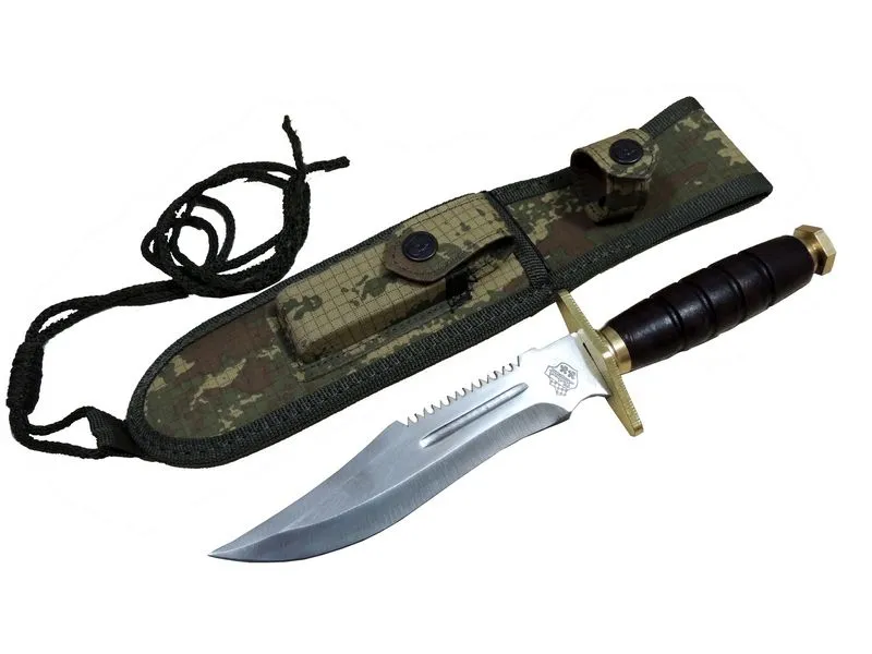 Standart T.c Komando Bıçağı 30cm - Oluklu, Testere Detaylı, Kılıflı