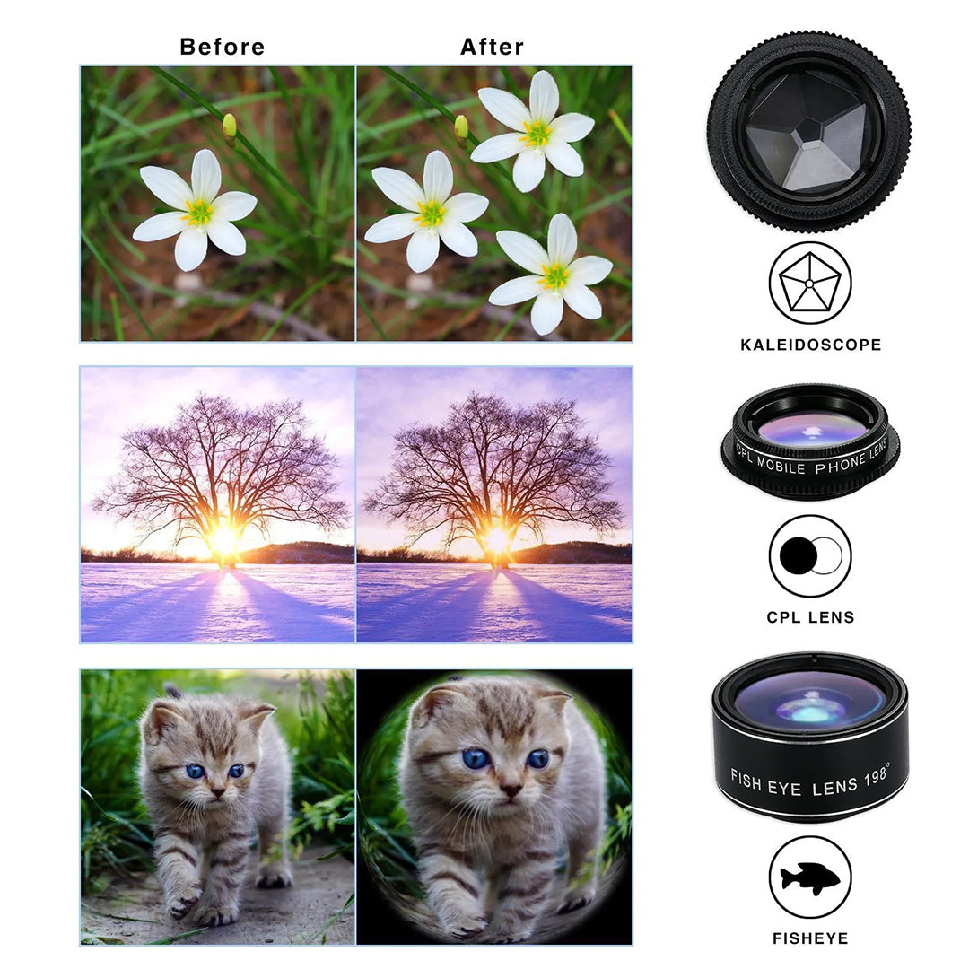 Telefon Kamera 6li Set Lens Ki̇ti̇