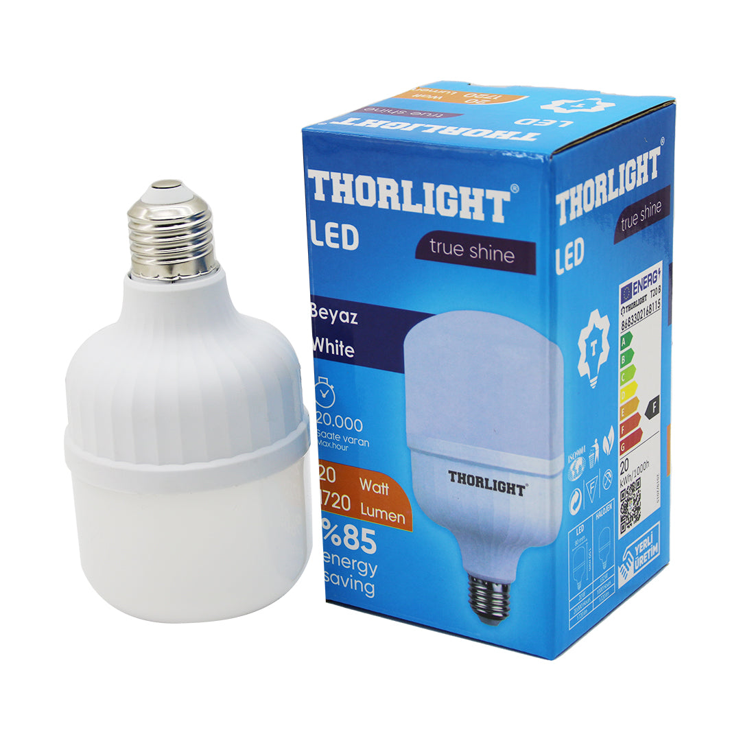 THORLIGHT 20W E27 TORCH T-SHAPE BEYAZ LED AMPUL T-20B (4620)